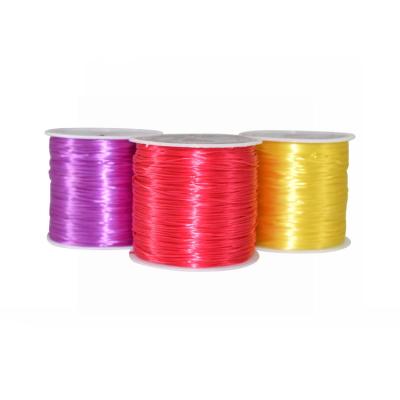 China Elastic fiber woven wristband elastic 0.5mm flat elastic 50m/spools yarn urethane for sale