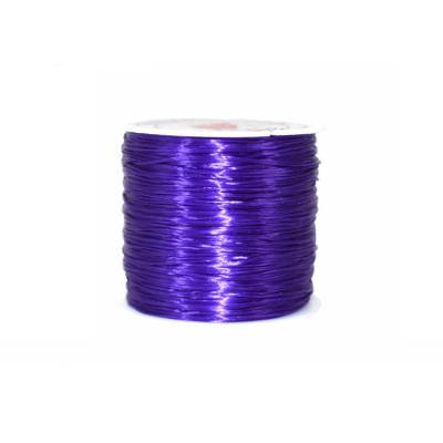 China Crystal Stretch Elastic Thread dark purple flat elastic for woven for sale