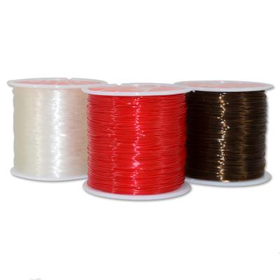 China Round Crystal Transparent Elastic Thread 0.6mm-1.0mm Small Bun Elastic for DIY Hand Weaving for sale