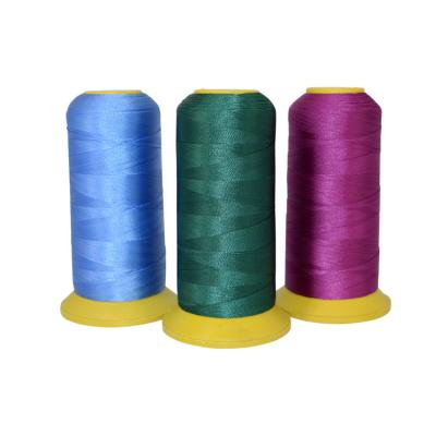 China Hot Factory Sale 100% Polyester 210D/3 Abrasion-Resistant High Tenacity Bonded Leather Nylon Sewing Thread for sale