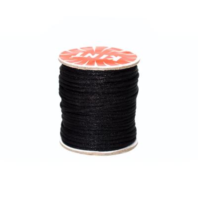 China Low Shrinkage Black Korean Silk Thread Nylon Yarn For Woven Chinese Knot 2.5mm 50g for sale