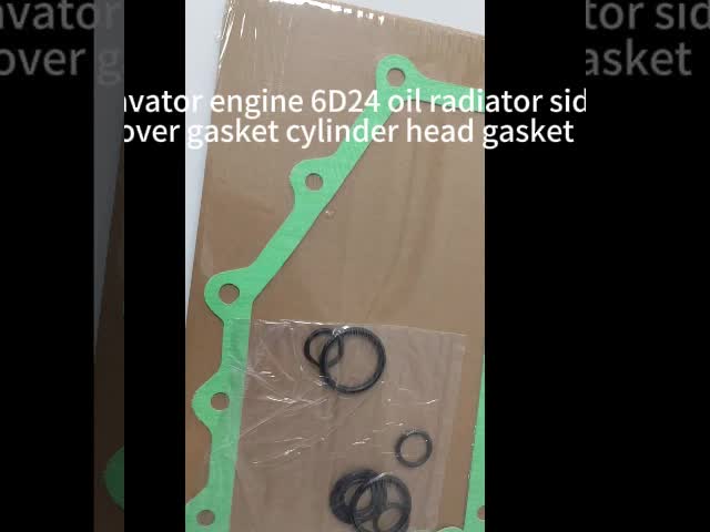 Excavator engine 6D24 oil radiator side cover gasket cylinder head gasket