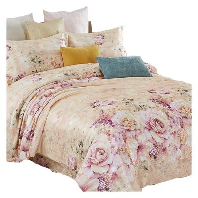 China Nondisposable hot sales polyester satin jacquard bedspread set bed in a bag bedding sets wholesale for sale