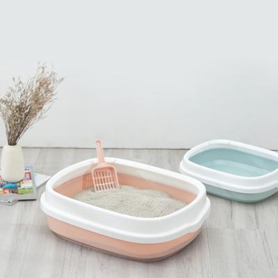 China Factory Direct Sale Stored Pet Cat Litter Box With Garbage Scoop Cat Litter Tray Cat Toilet for sale