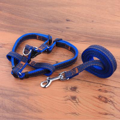 China Pet Products Factory Direct Sales Pet Products Factory Direct Sales Viable Cowboy Chest Strap Dog Leash Collar Set Dog Leash for sale