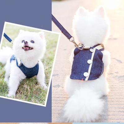 China Factory Direct Sales Dog Leash Pet Chest Harness Small Dogs Medium Breathable Pet Vest Style Breathable Dog Leash for sale