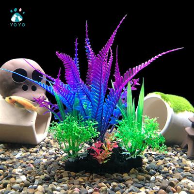 China Viable Artificial Underwater Flower Plants Decoration Landscape Aquarium Wholesale Price Aquarium Aquatic Plants for sale