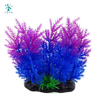 China 2022 Viable Aquarium Decoration New Arrival Plants Aqua Scaping Tool Aquarium Fish Plastic Tank Bottom Water Plants for sale