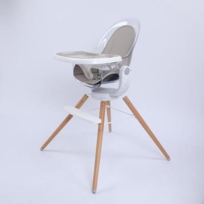 China Referee Chair Multifunctional PC Baby Wood Legs Seat Solid Wood Clear Kids Chair Rotating Baby Feeding Chair for sale