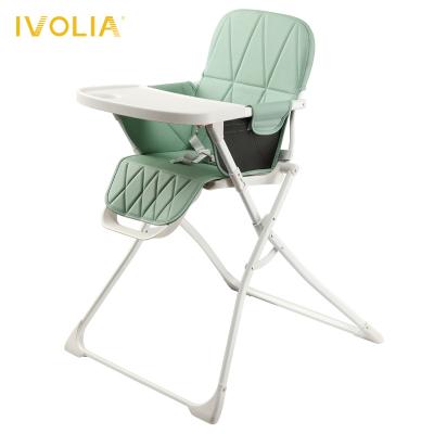 China Safety Comfortable Baby Dining Chair IVOLIA Simple Portable Baby Dining Cheap Light Feeding Baby Steel Plastic Umpire Chair For Europe for sale