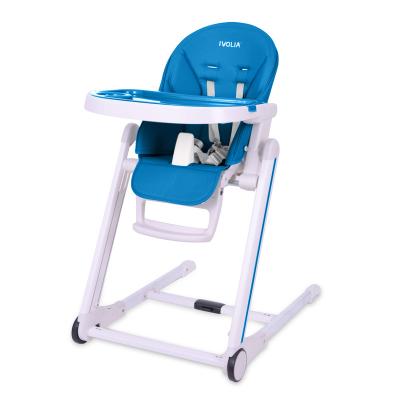 China Modern EN Test Approved Plastic Wheels Baby Highchair Baby Feeding Chair Mother Table Plastic Baby for sale