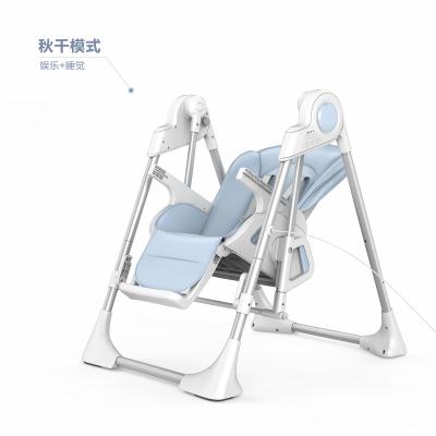 China Safety Comfortable Baby Dining Chair EN Certification Smart Baby Swing Chair Playing Highchair With Phone App Baby Swing Chair for sale