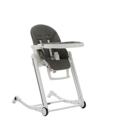 China IVOLIA 4 wheel plastic highchair baby feeding chair mother table modern plastic baby for sale