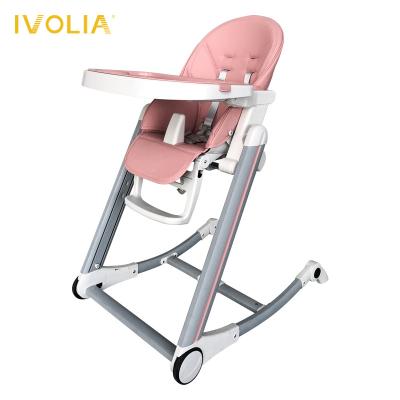 China New Modern Infant Rocking Chair Baby Referee Chair New Feeding With Double Tray Recliner Wholesale for sale