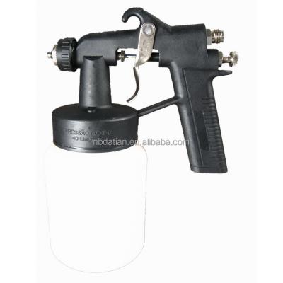 China The paint spray gun all plastic low pressure spray gun, under the plastic pots, copper nozzle spray gun for sale