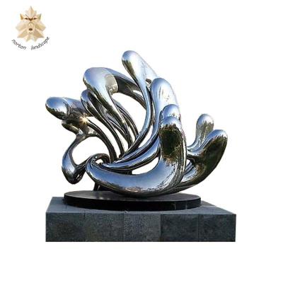 China Large Modern China Abstract Arts Stainless Steel Sculpture For Garden Decoration NTS-014 for sale