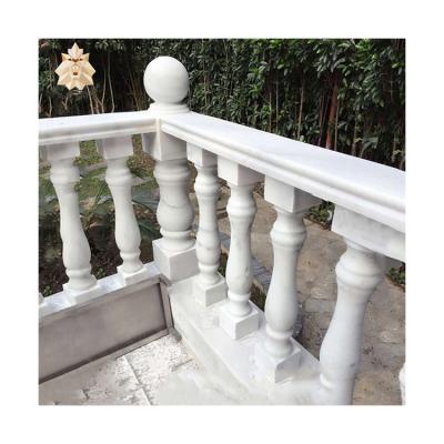 China Contemporary Marble Stone Roman Baluster For Decorative Indoor Staircase NTMF-MB003LI for sale