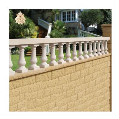 China Contemporary Modern Garden Decoration Hand Carved Cast Stone Baluster Fencing European Style White Marble Balustrade For Sale NTMF-MB002Y for sale