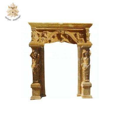 China Western Marble Ancient Greek Human Statue Handmade Stone Door Frame NTMF-D077X for sale