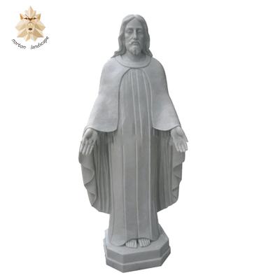 China Modern Handmade religious sculpture life size marble Jesus Christ religious statue NTBS-293Y for sale