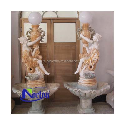 China Large Nude Lady Garden Modern Outdoor Carved Water Fountain NTMF-SA539A for sale