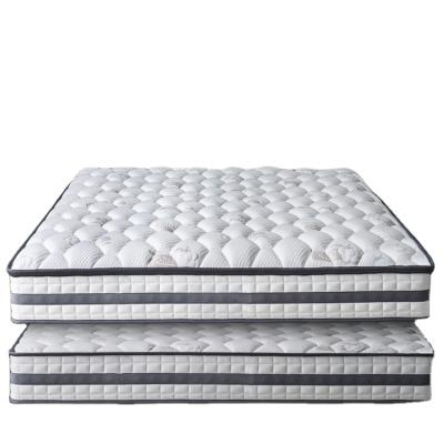 China Roll In A Box Manufacturer Wholesale Bedroom Mattress With Knitted Fabric Pocket Spring Foam Freestanding Mattress for sale