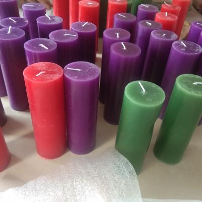 China Dia5.0cm birthdays pillar candles scented home decor for wedding decoration centerpiece party dinner luxury valentine for sale