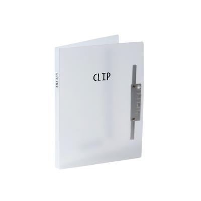 China Custom House A4 PP Metal Clip Eco - Friendly Transparent Plastic Simple Folder for sale