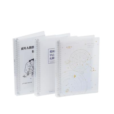 China Eco-friendly Promotional Material PP Loose Leaf Spiral Ring Notebook For Sale for sale