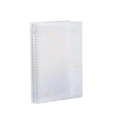 China Eco - Friendly Clear PP Cover High Quality Spiral Transparent Hard Plastic Notebook for sale