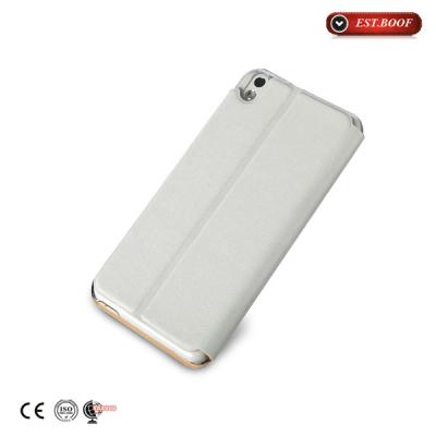 China Premium Htc White Flip Phone Cases Pu Leather Ultra Thin Shock Resistant for sale