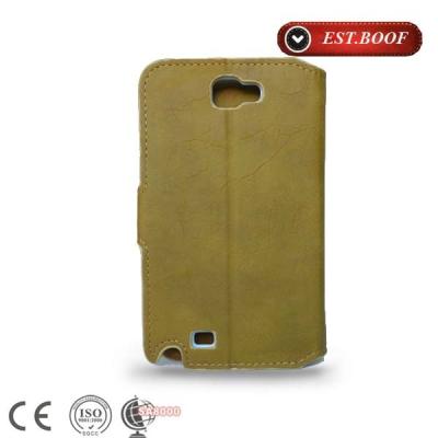 China Folio Samsung Galaxy Cell Phone Cases Leather Custom With Etched Logo for sale