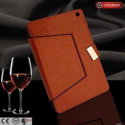 China Red Pu Flip Stand 8inch Tablet Leather Cases Standing Rotating For Ipad Mini for sale