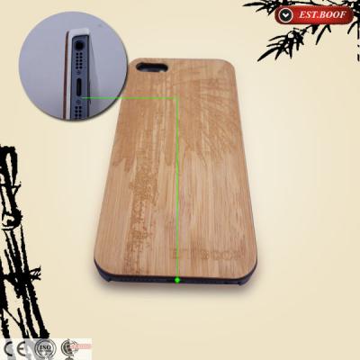 China Anti - Slip Bamboo Mobile Phone Cases For Iphone / Samsung / Sony Xperia for sale