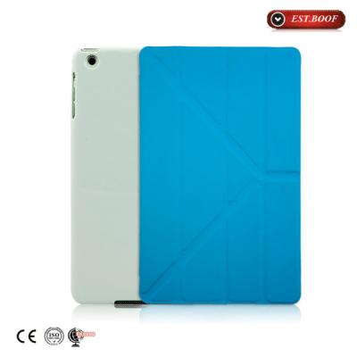 China Ipad 2 / 3 / 4 tablet book cover soft green material tablet cover for sale