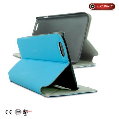 China Iphone 4 / 4S/ 5 / 5C PU leather Wallet Cell Phone Cases  With kickstand for sale