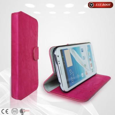 China Red Waterproof Leather Cell Phone Cases Ultra Slim For Samsung Note 2 for sale