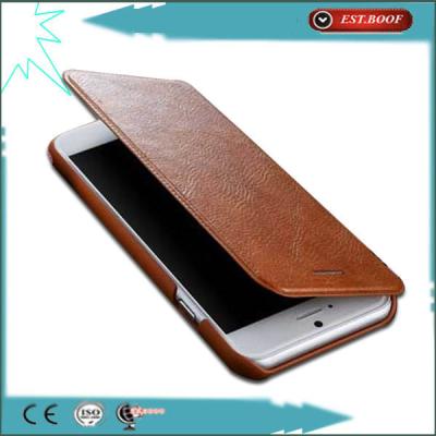 China Durable Real Leather Cell Phone Cases Flip Covers For 4.7inch Iphone 6 for sale