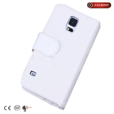 China Pu Leather Wallet Samsung Galaxy Phone Cases For Samsung S5 for sale