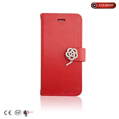 China Flip Wallet Apple Iphone Leather Cases Cover Skin For Iphone 6 for sale