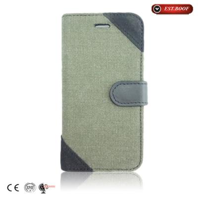 China Canvas stand wallet Cell Phone Cases 4.7 inch cover For iphone 6 for sale