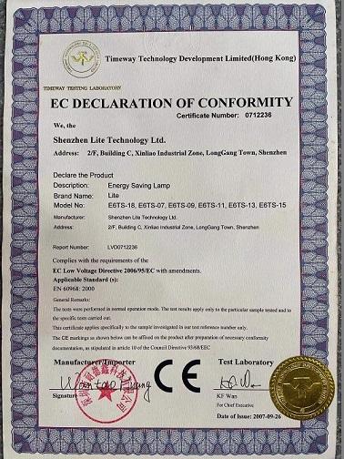 CE - Shenzhen Lite Technology Limited