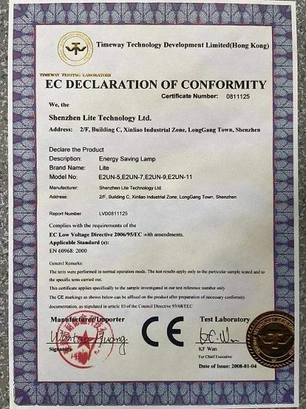 CE - Shenzhen Lite Technology Limited