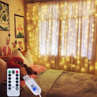 China Christmas Light Fairy Garland Curtain Light Christmas Decor USB Festoon String Light Curtain Light for Home Holiday New Year Decorative Lamp for sale