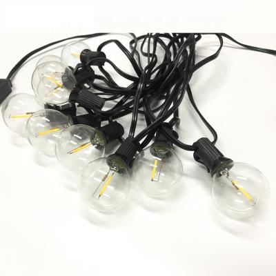 China European Outdoor Led String Lights G40 Christmas Handing Waterproof E14 25ft With 25 LED Globe Bulbs G40 Hot European Led String Lights For Indoor Outdoor Decoration for sale