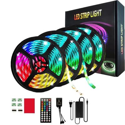 China Modern Waterproof Led Strip Light USB Charging WIFI Light Strip With Control Box Flexible DC 5050 RGB LED Strip For TV Back Lighting for sale