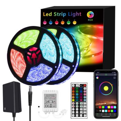 China Hotel RGB LED Strips Light Waterproof Wifi Smart Led Strip RGB 5M 10m for sale