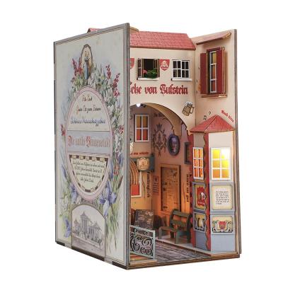 China Dollhouse Kit Wooden Miniature Book Nook DIY TOY Flower Alley Street Decoration The Ancient City Of for sale