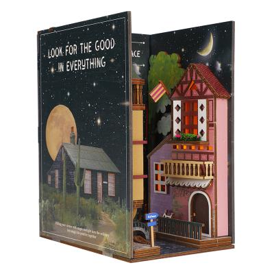 China Creative DIY TOY Top Selling Bookshelf Inserts Diorama Gifts Open Educational Toys For Birthday Sunny Corner for sale