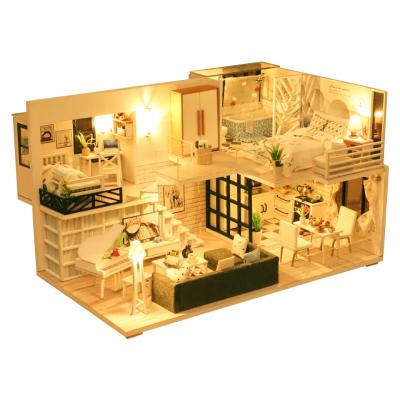 China DIY TOY Creative Set Best-Selling Wooden Assembled Toys Small To Exercise Ability Time Practical Happy Doll's House DIY for sale